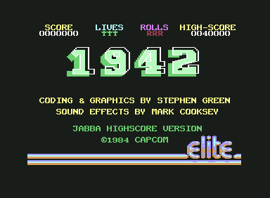 1942 screenshot 3 for Commodore 64