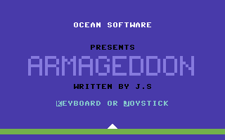 Armageddon screenshot 2 for Commodore 64