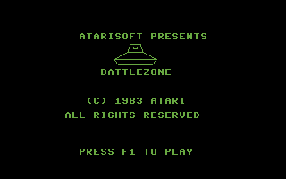 Battlezone screenshot 2 for Commodore 64