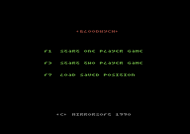 Bloodwych screenshot 3 for Commodore 64