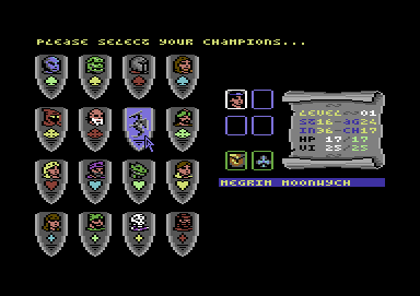 Bloodwych screenshot 4 for Commodore 64