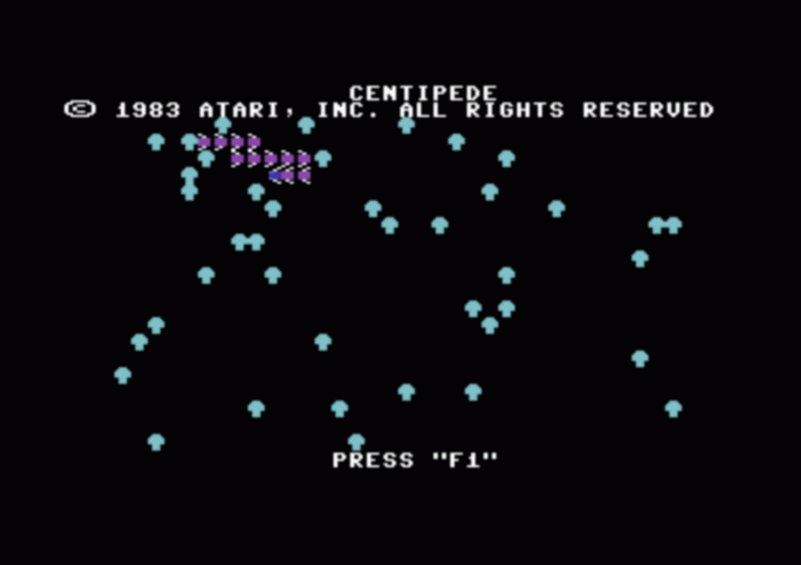 Centipede screenshot 3 for Commodore 64