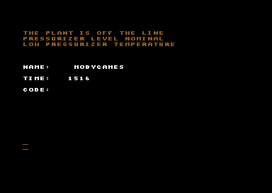 Chernobyl screenshot 3 for Commodore 64