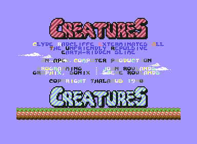 Creatures screenshot 3 for Commodore 64