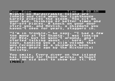 Cutthroats screenshot 2 for Commodore 64