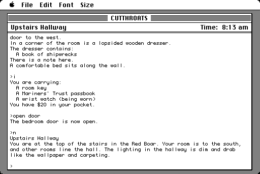 Cutthroats screenshot 4 for Commodore 64