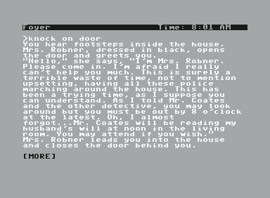 Deadline screenshot 2 for Commodore 64