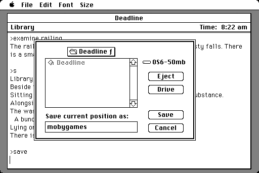 Deadline screenshot 4 for Commodore 64