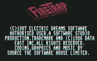 Firetrap screenshot 3 for Commodore 64
