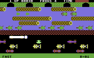 Frogger screenshot 2 for Commodore 64