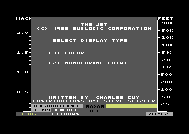 Jet screenshot 3 for Commodore 64