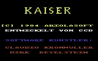 Kaiser screenshot 2 for Commodore 64