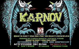 Karnov screenshot 2 for Commodore 64