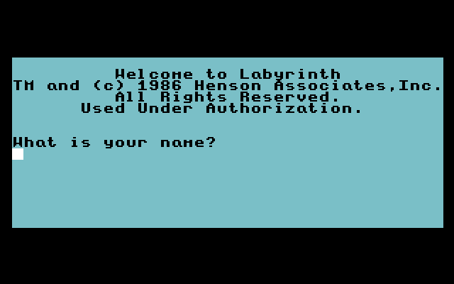 Labyrinth screenshot 5 for Commodore 64