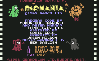 Pac-Mania screenshot 2 for Commodore 64