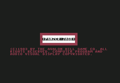 Panzer-Jagd screenshot 2 for Commodore 64