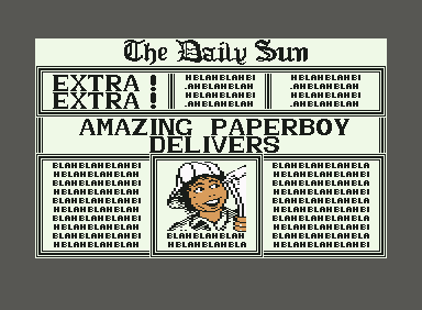 Paperboy screenshot 4 for Commodore 64