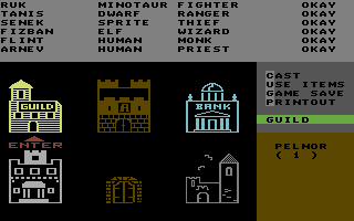 Phantasie screenshot 3 for Commodore 64