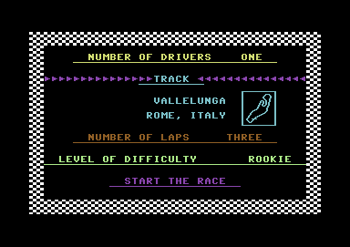 Pitstop screenshot 4 for Commodore 64