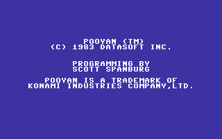 Pooyan screenshot 2 for Commodore 64