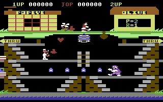 Popeye screenshot 4 for Commodore 64