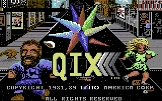 Qix screenshot 2 for Commodore 64