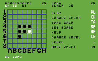 Renaissance screenshot 4 for Commodore 64