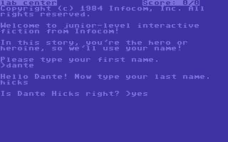 Seastalker screenshot 2 for Commodore 64
