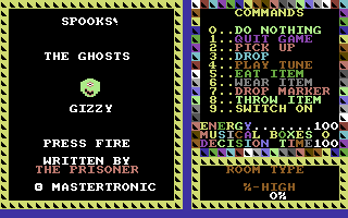 Spooks screenshot 3 for Commodore 64