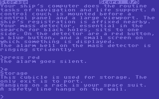 Starcross screenshot 3 for Commodore 64