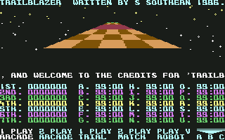 Trailblazer screenshot 3 for Commodore 64