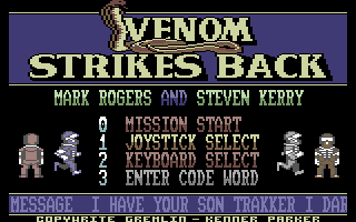 Venom screenshot 2 for Commodore 64