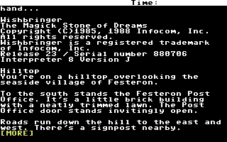 Wishbringer screenshot 4 for Commodore 64