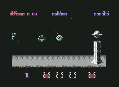Wizball screenshot 5 for Commodore 64