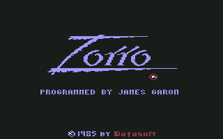 Zorro screenshot 3 for Commodore 64