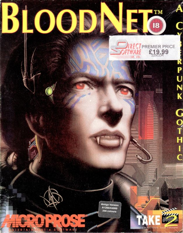 BloodNet box art for Amiga