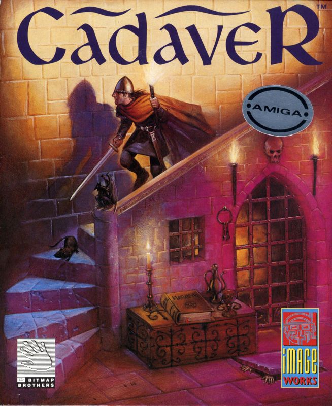 Cadaver box art for Amiga