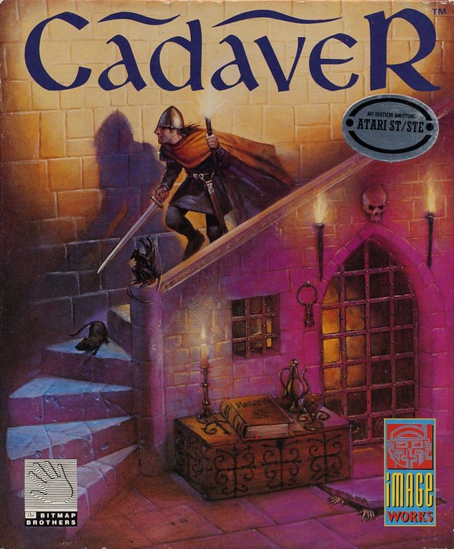 Cadaver box art for Amiga