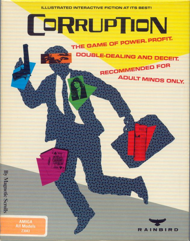 Corruption box art for Amiga