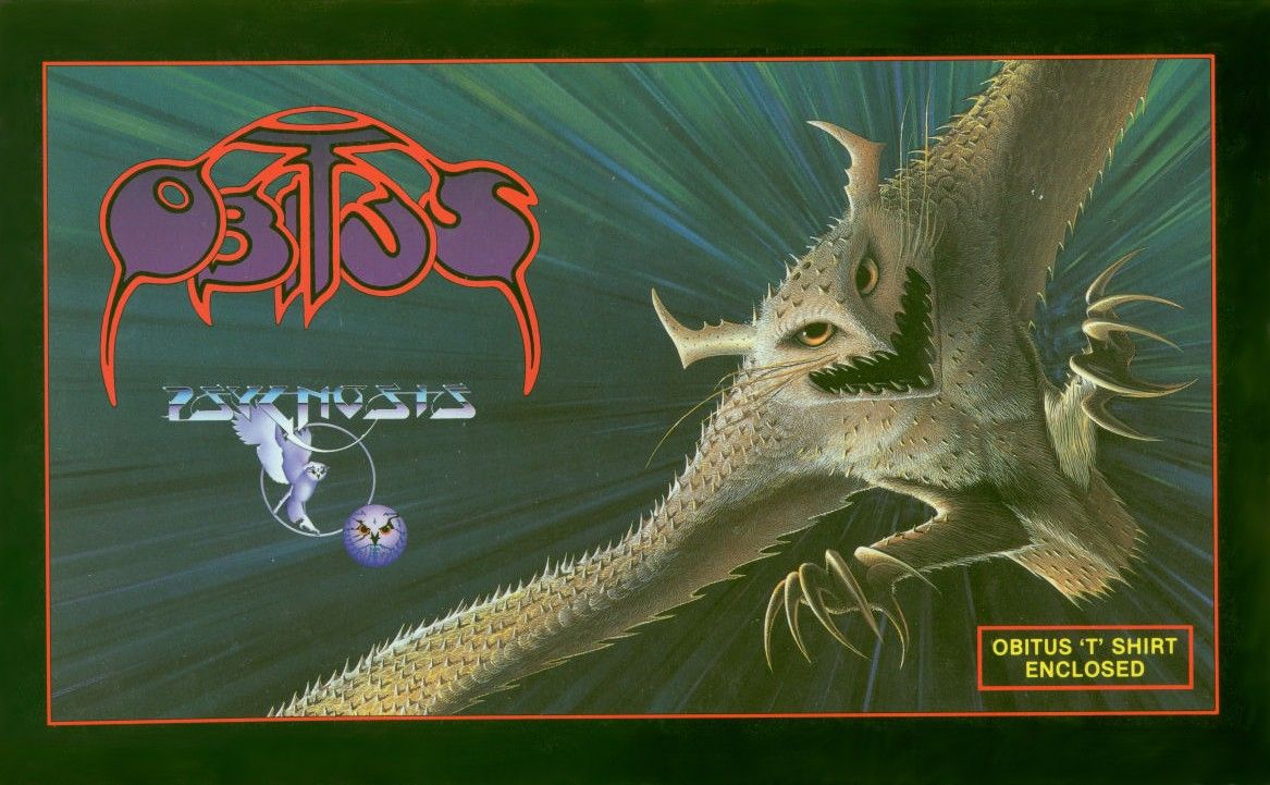 Obitus box art for Amiga