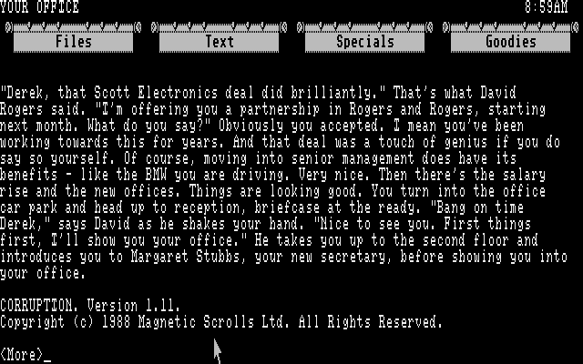 Corruption screenshot 5 for Amiga