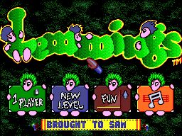 Lemmings screenshot 2 for Amiga