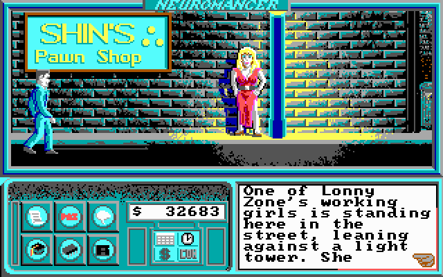 Neuromancer screenshot 3 for Amiga
