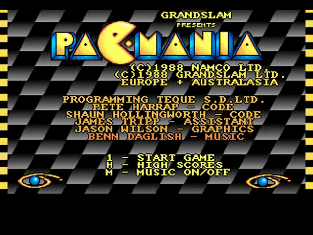 Pacmania screenshot 4 for Amiga