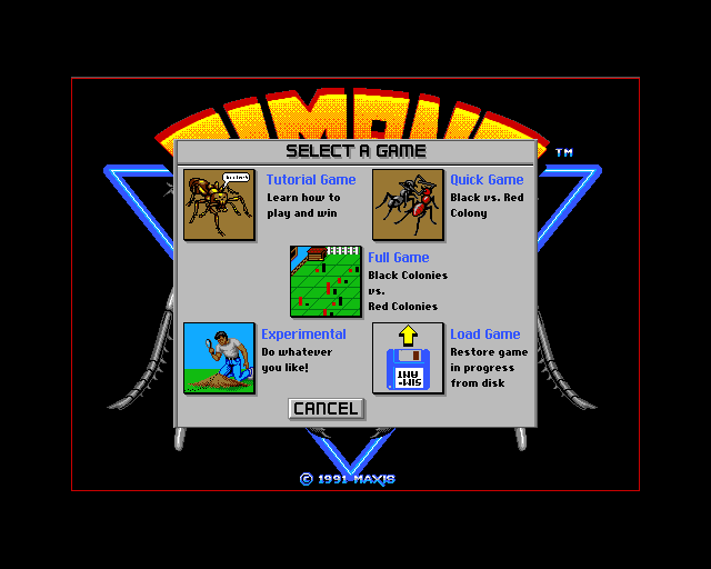 SimAnt screenshot 2 for Amiga