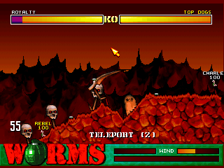 Worms screenshot 3 for Amiga