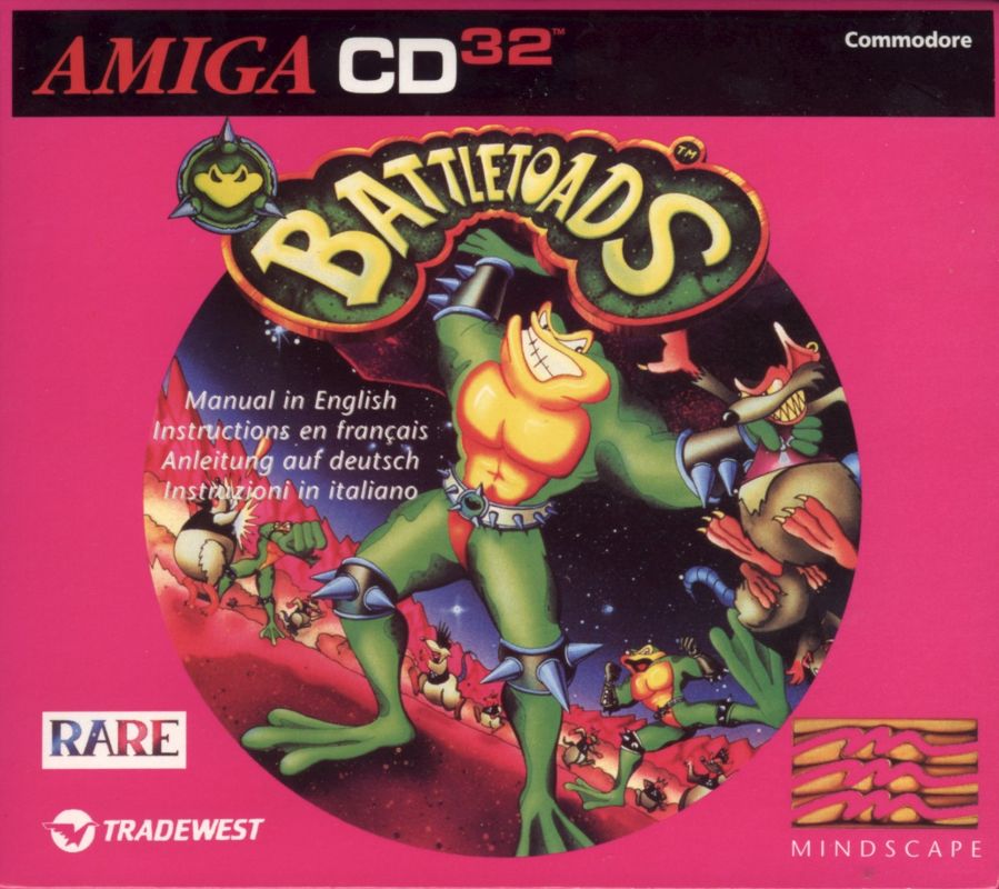 Battletoads box art for Amiga CD32