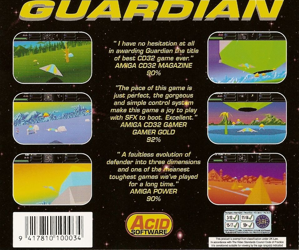 Guardian box art for Amiga CD32