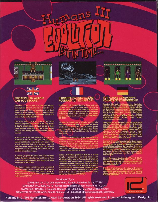 Humans box art for Amiga CD32