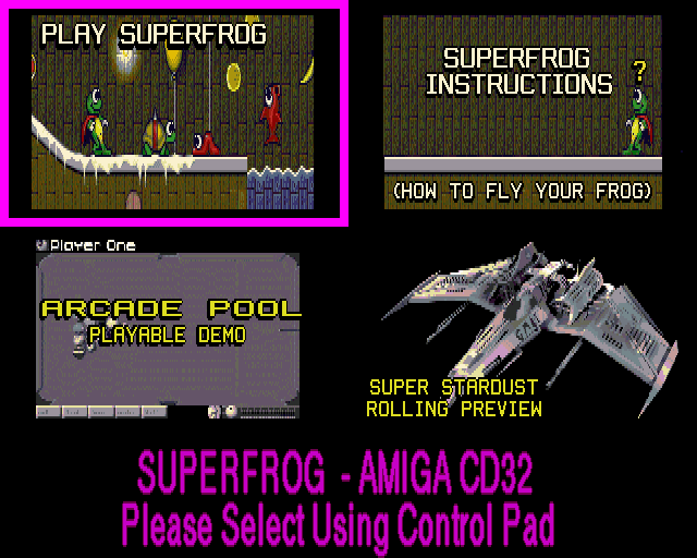 Superfrog screenshot 3 for Amiga CD32